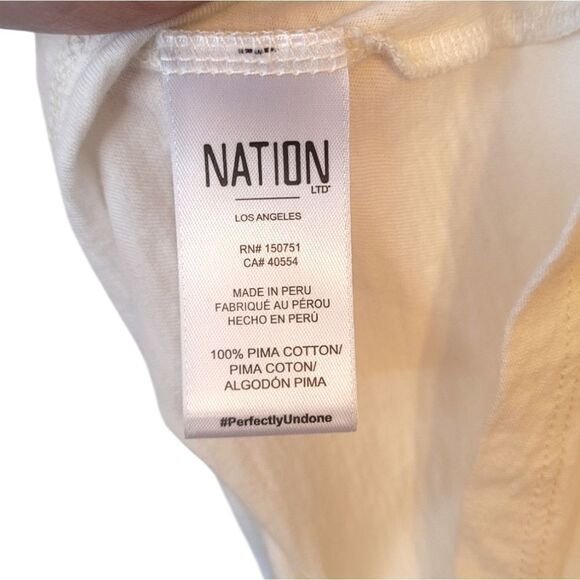 Nation LTD Women's Cream Habiba Smocked Tank Blouse Size XL - Picture 6 of 7